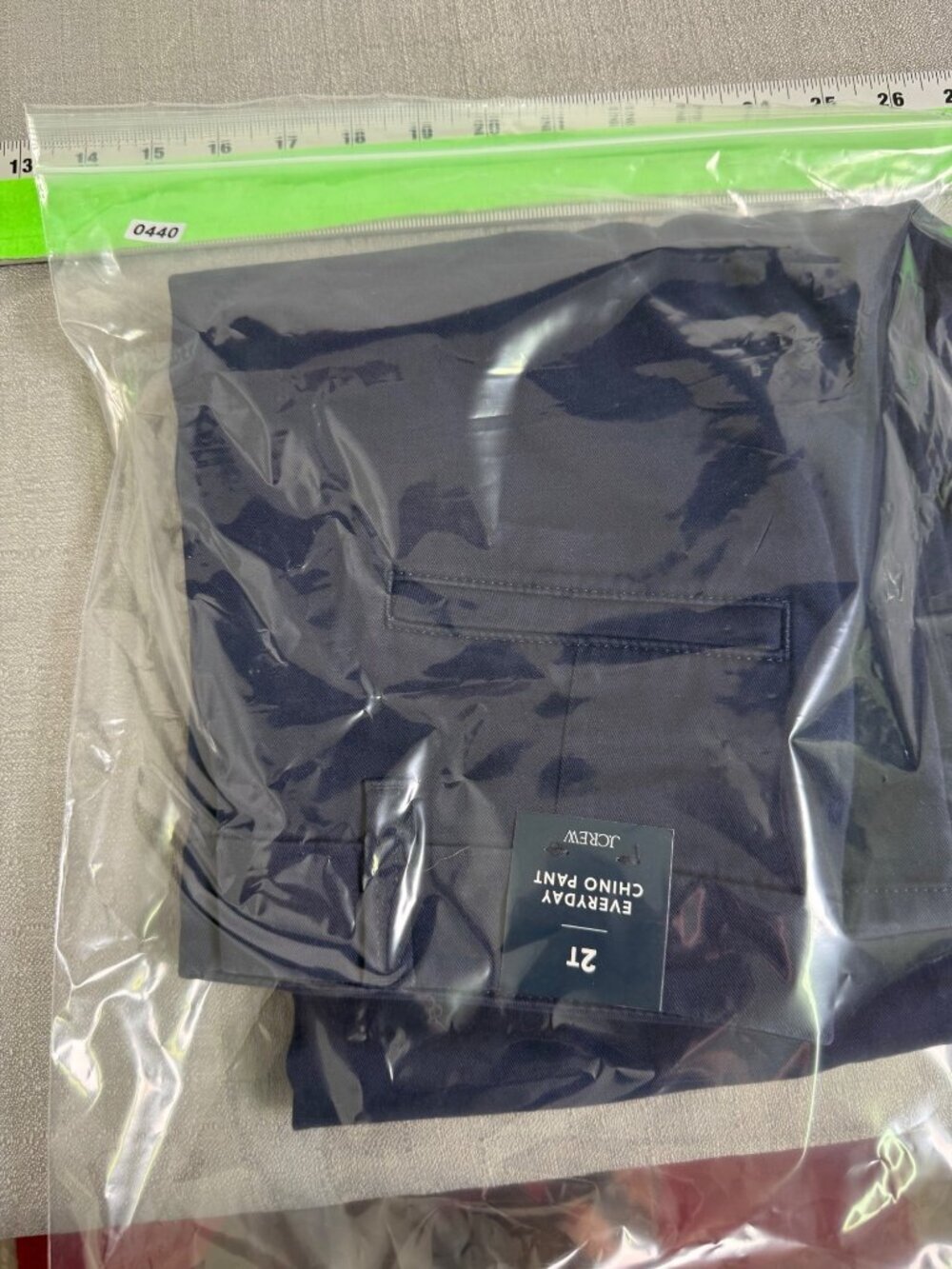 J. Crew Factory Tall Everyday Chino Pant Size 2 Tall Navy Blue Preppy Academia - Picture 13 of 13